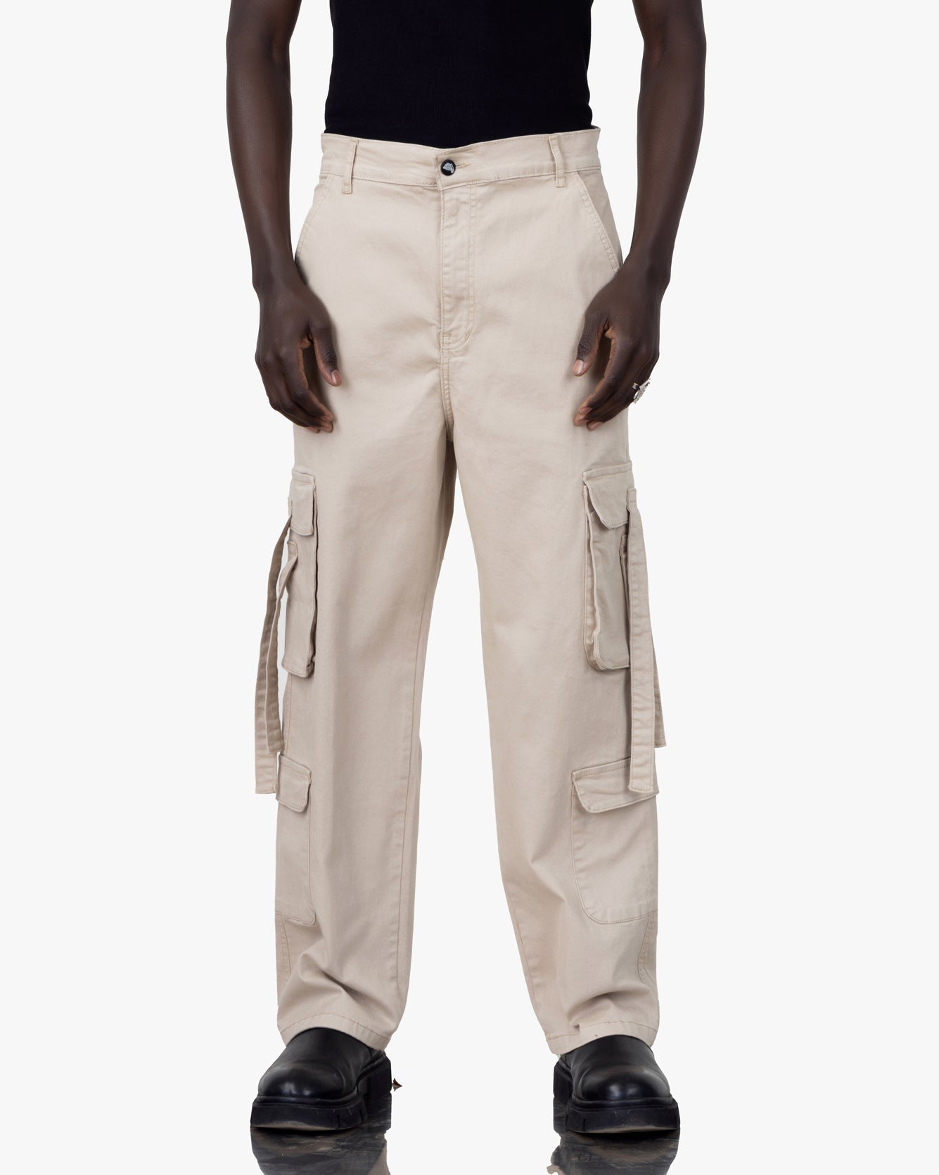 Streetwear 4 Pockets Cargo With Strip