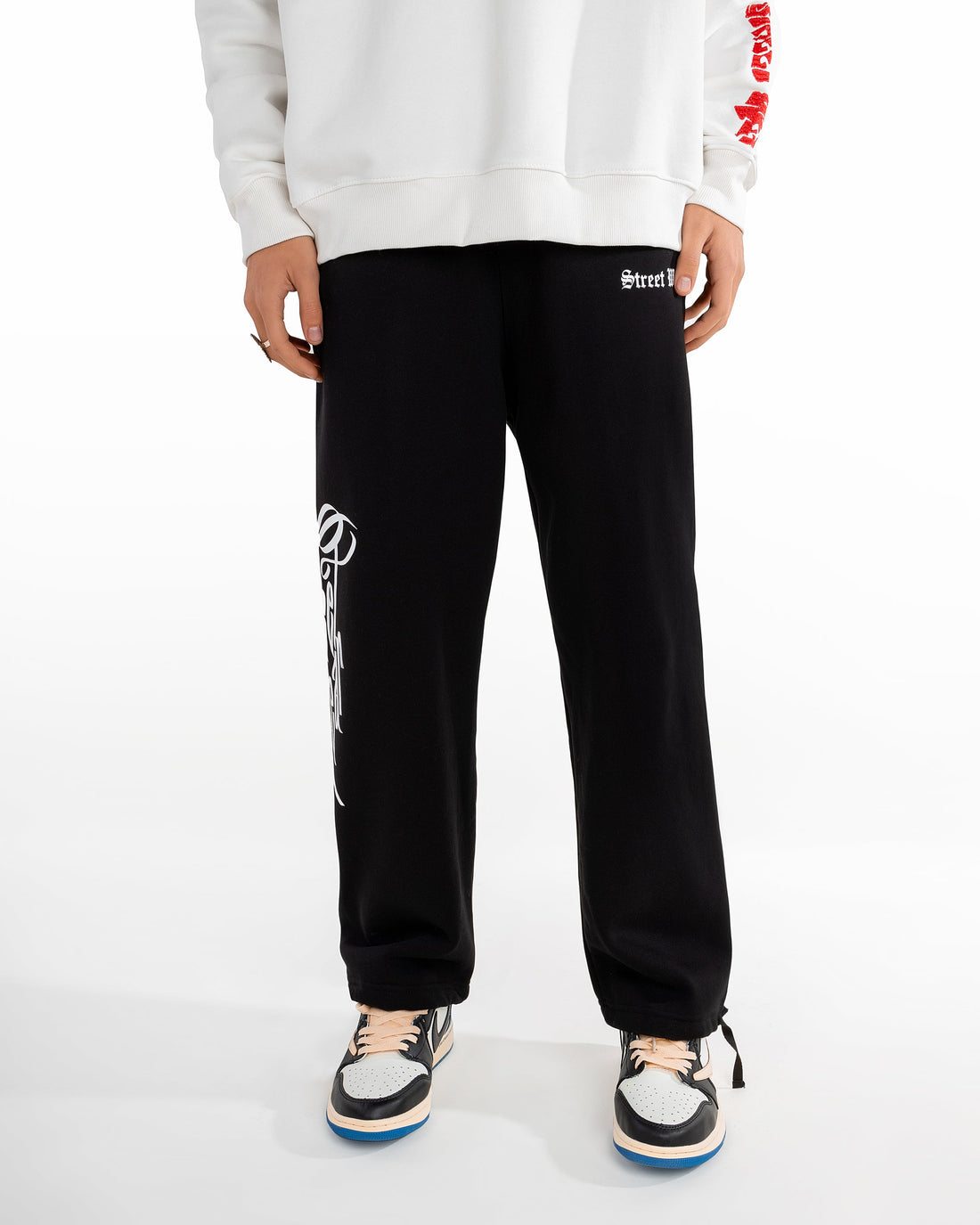 Wideleg  Printed Logo Sweatpant