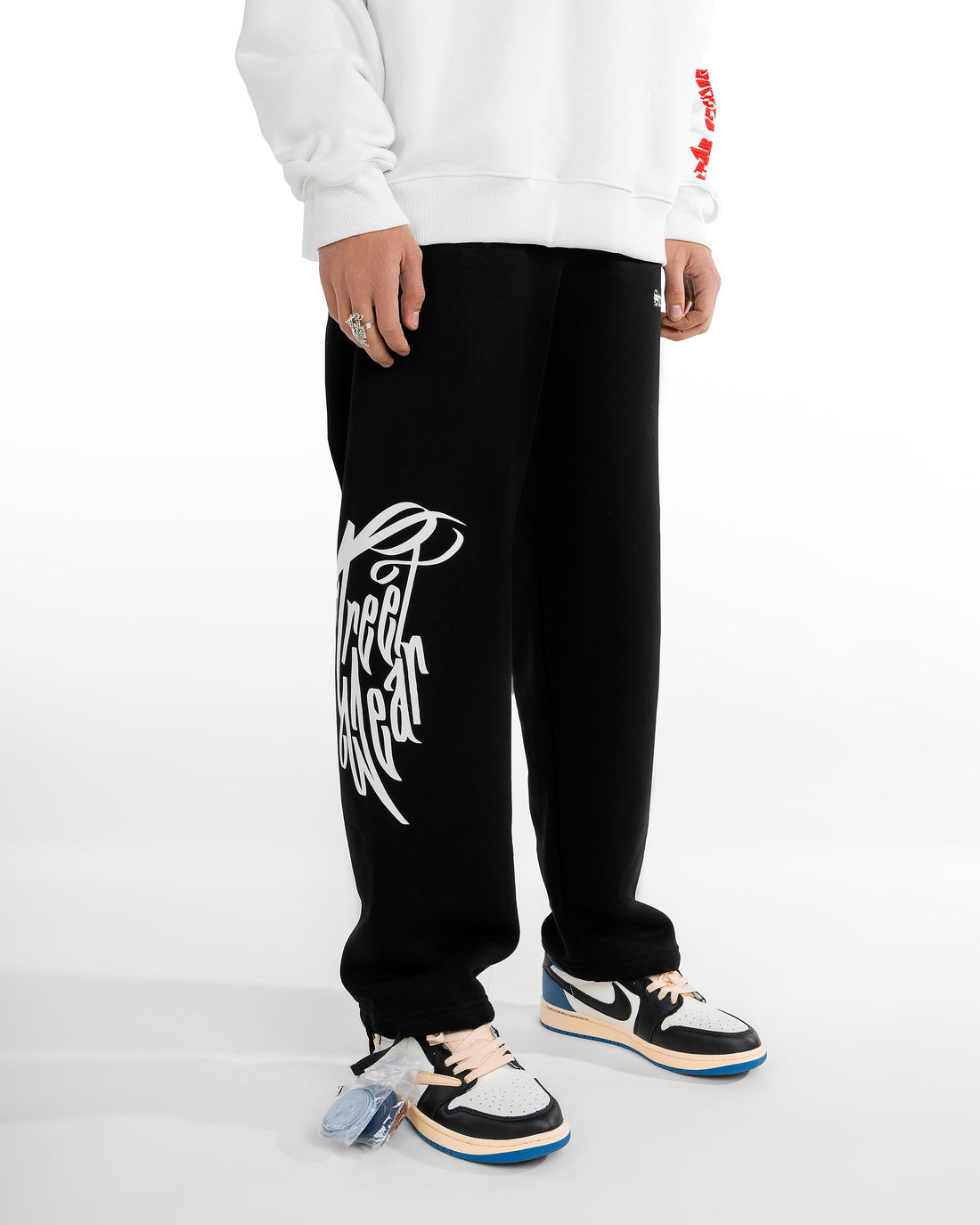 Wideleg  Printed Logo Sweatpant