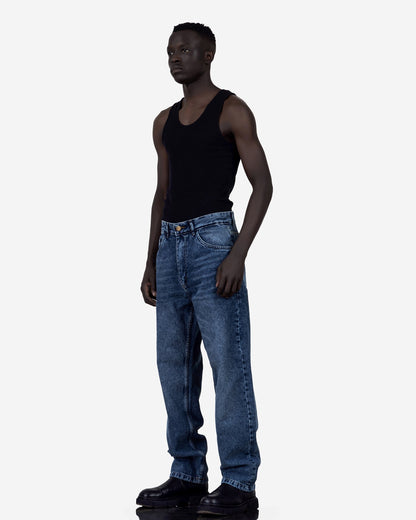 Streetwear Baggy Jeans Dark Blue With Effect