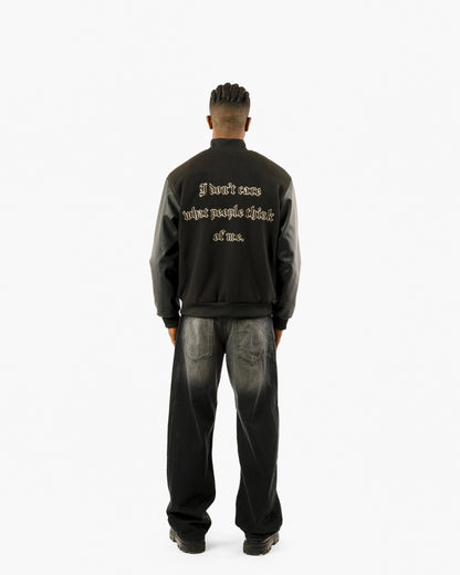 I Don’t Care Bomber Jacket
