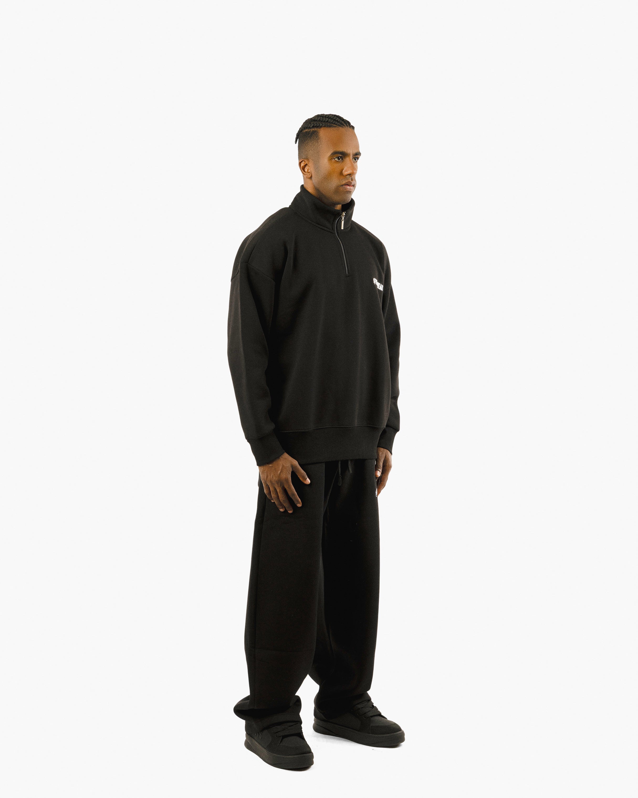 Streetwear Essential Oversized Quarter-Zip