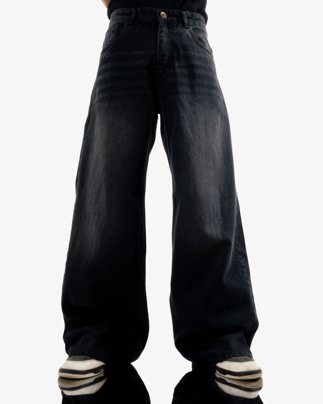Extreme Super Baggy Jeans - Washed Black