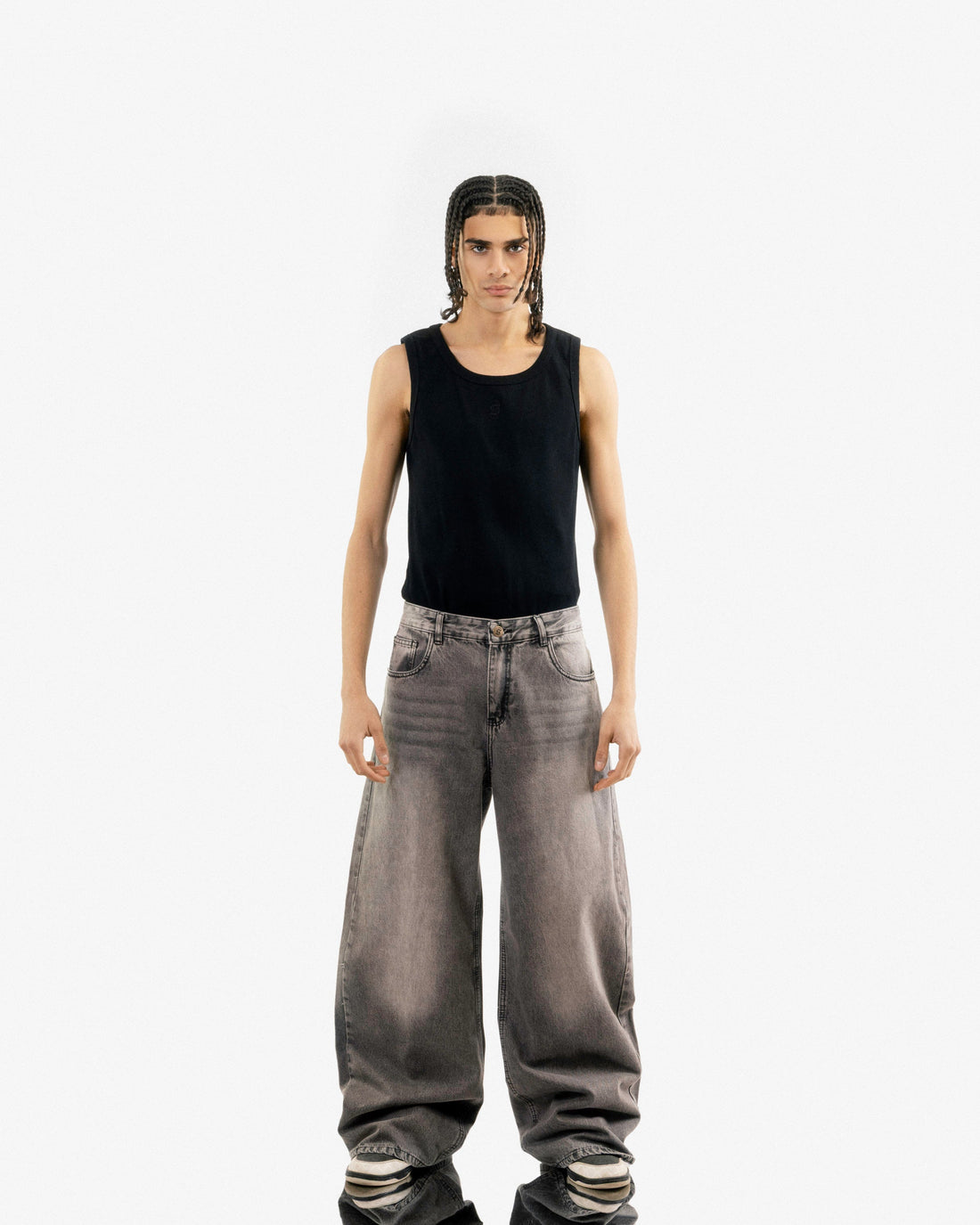 Extreme Super Baggy Jeans - Grey Wash