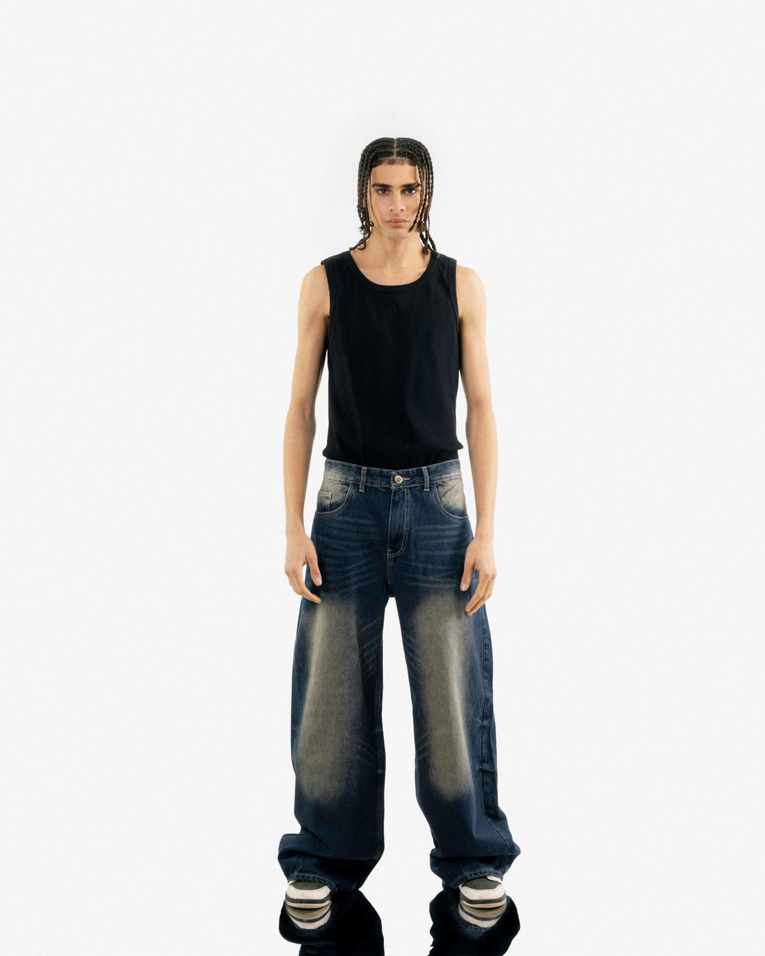 Extreme Super Baggy Jeans - Faded Blue