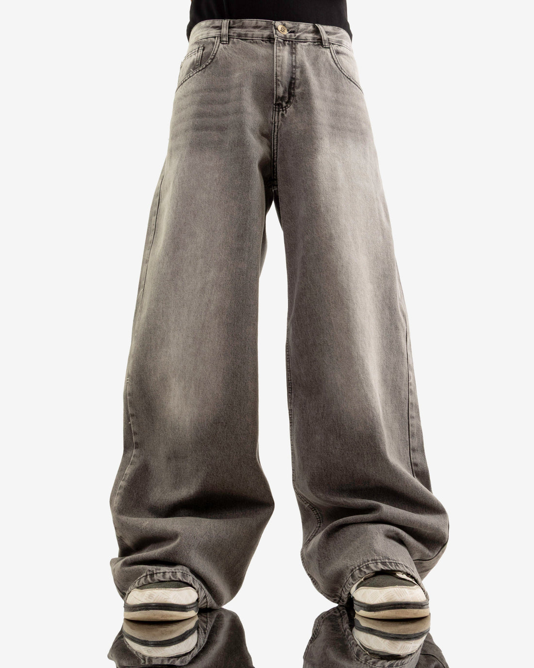 Extreme Super Baggy Jeans - Grey Wash