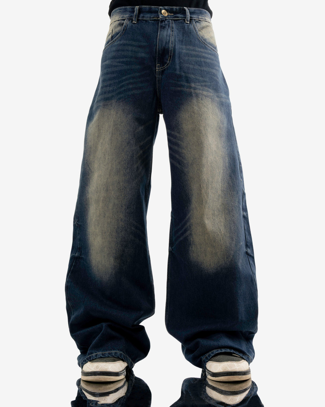 Extreme Super Baggy Jeans - Faded Blue