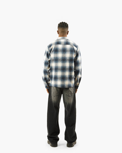 Embroidered Viella Plaid Overshirt