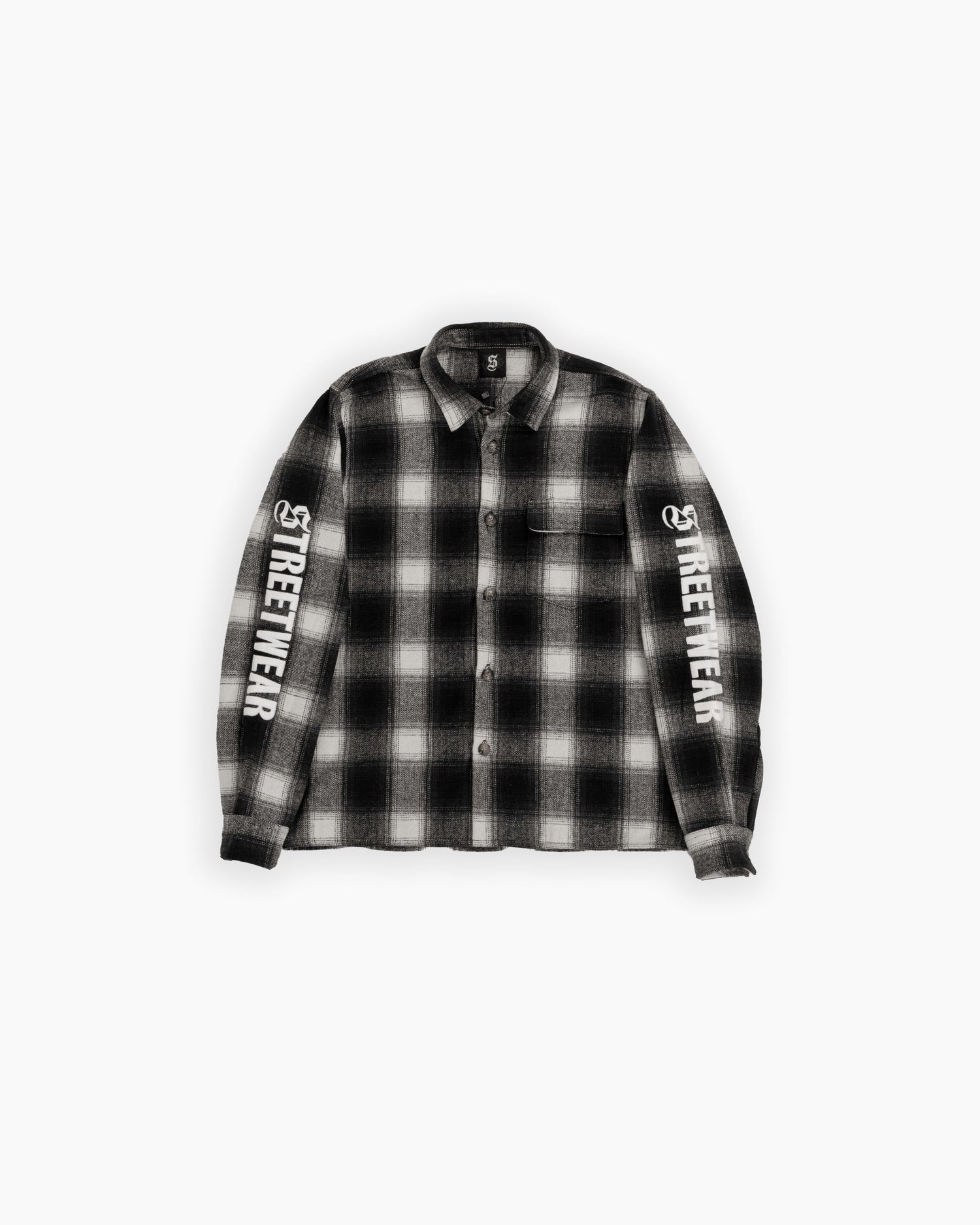 Embroidered Viella Plaid Overshirt